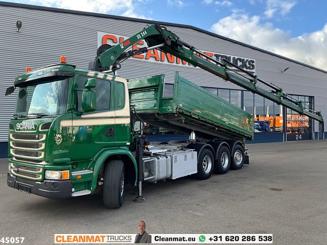 Scania G 490 8x4 Euro 6 Hiab 24 Tonmeter laadkraan