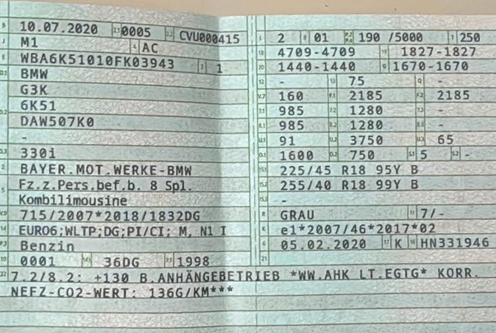 BMW 330i Touring M-Paket