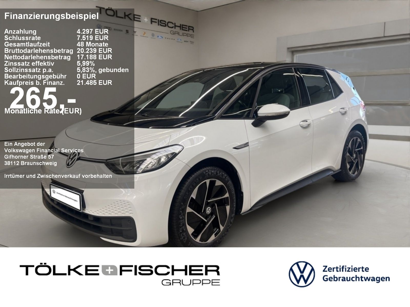 VW ID.3 Pro W AUT Navi KlimaA. LED LM PDC SHZ SpurH
