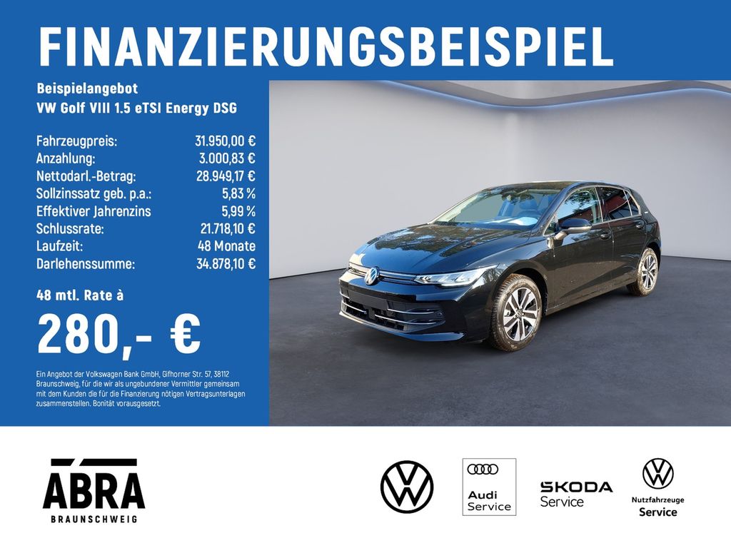 Golf VIII 1.5 eTSI Energy DSG TAGESZULASSUNG