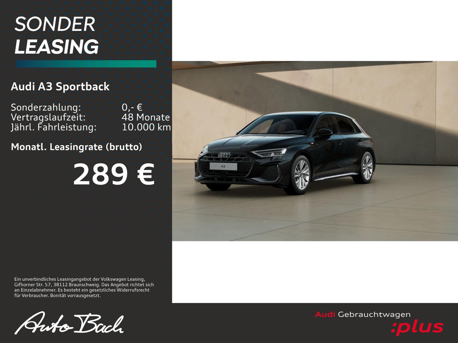 Audi A3 Sportback S line TFSI Stronic ACC Navi EPH, миниатюра 2