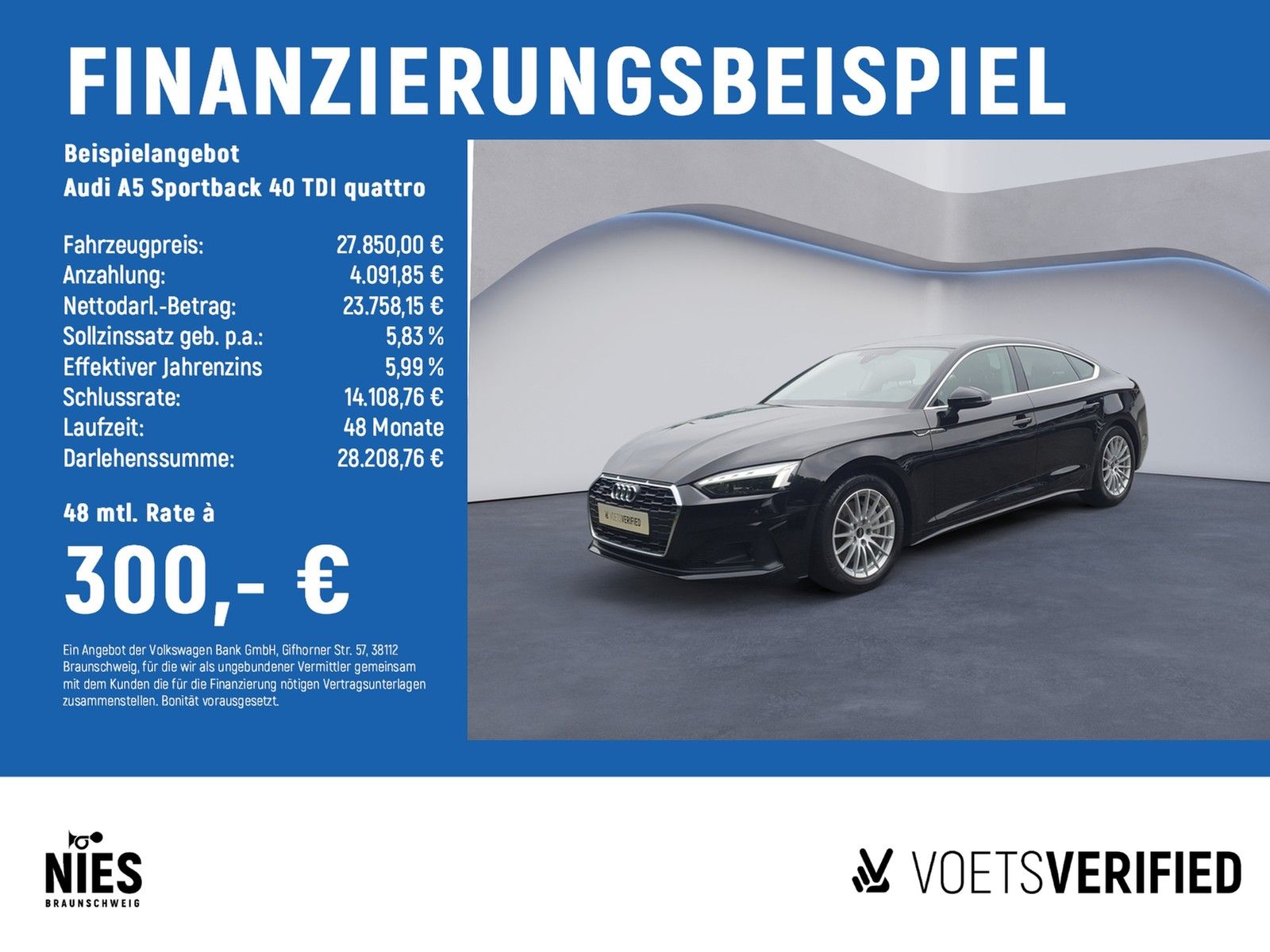 Audi A5 Sportback 40 TDI quattro MATRIX-LED+STANDHZ