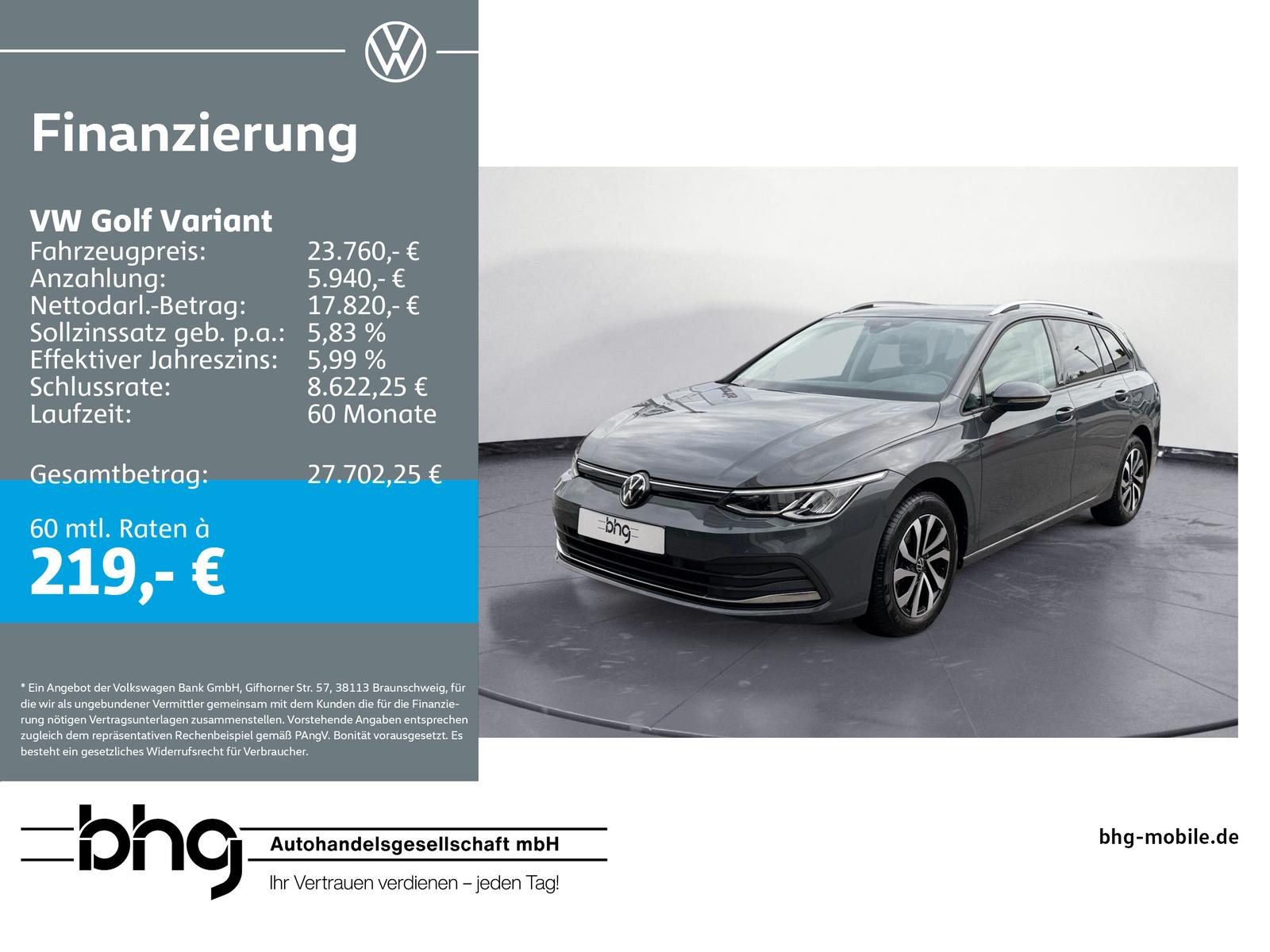 Volkswagen Golf Variant Life 1,0 l eTSI OPF  (