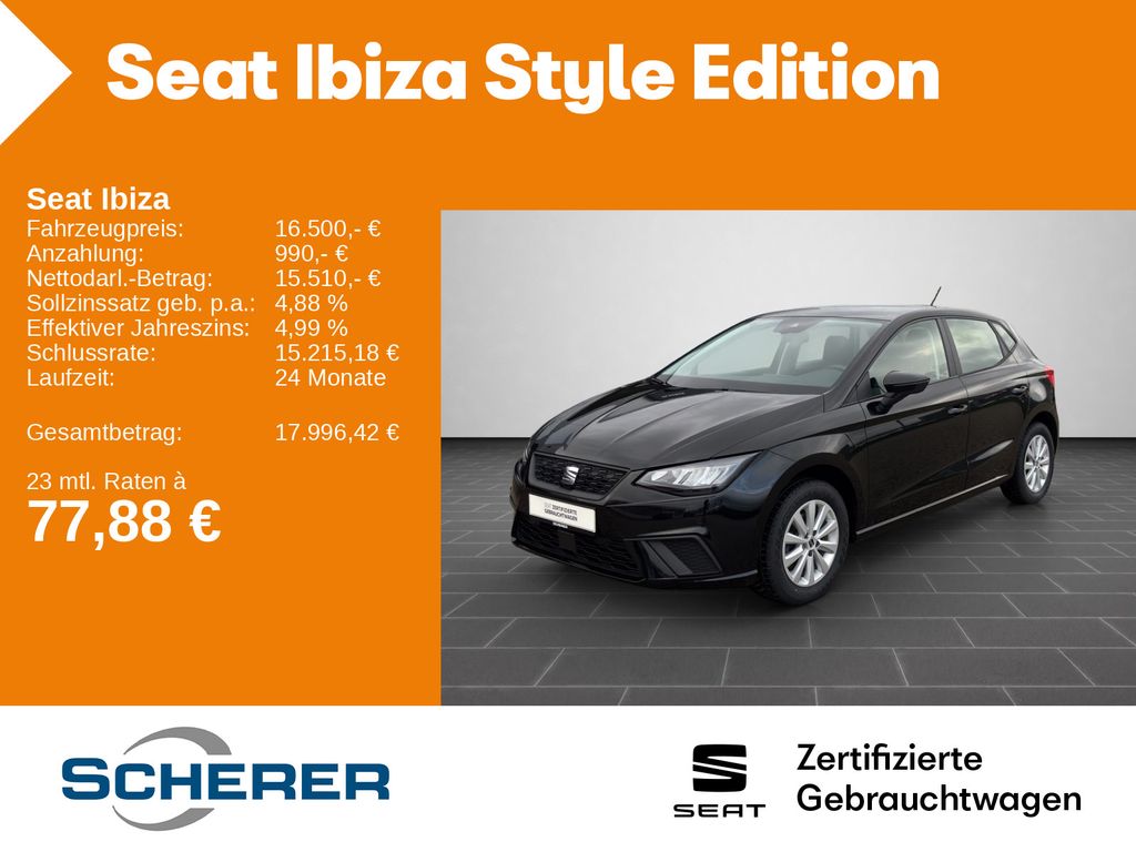 Ibiza Style Edition 1.0 TSI CARPLAY SHZ EPH