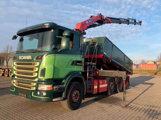 Scania G480 8x2 Kran und 3 Seiten Kipper