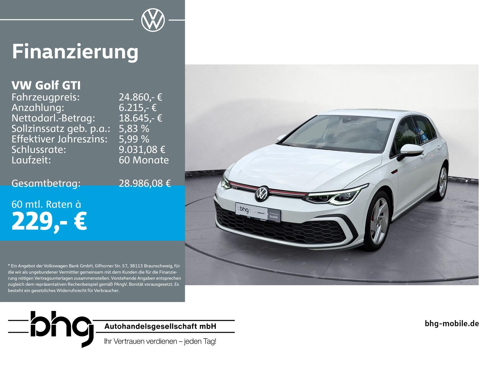 Volkswagen Golf GTI 2.0 TSI DSG