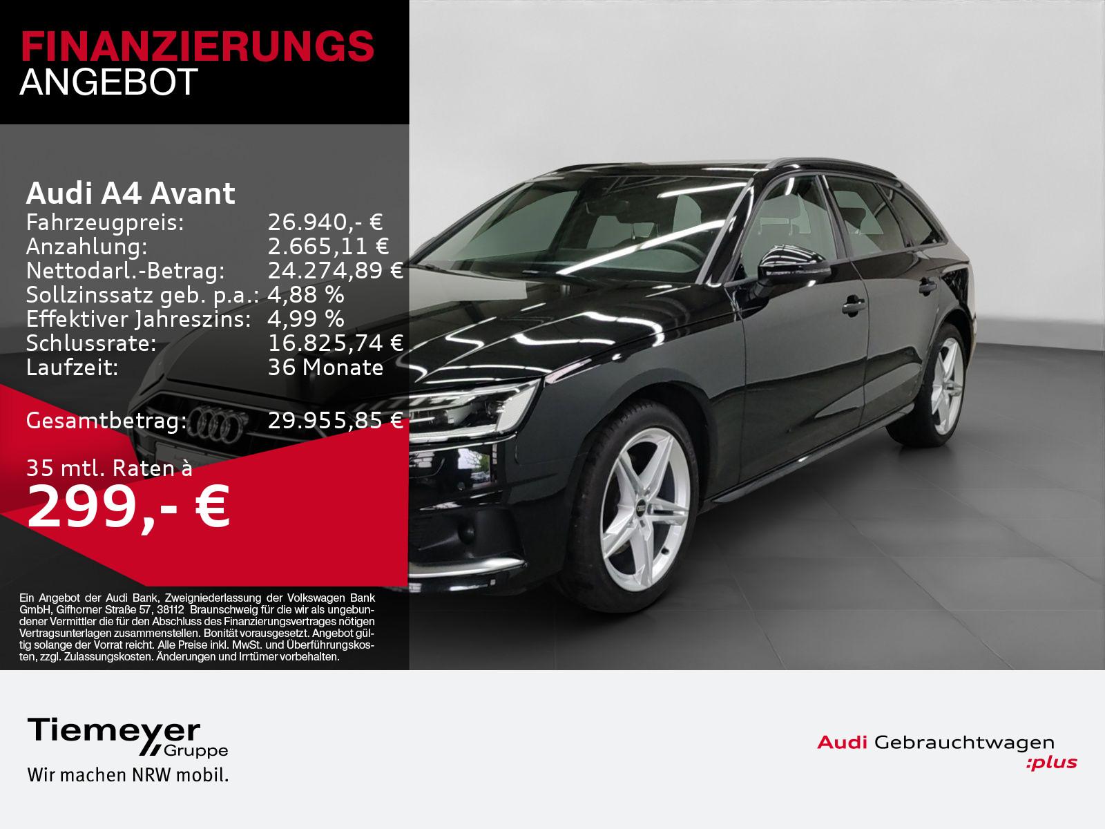Audi A4 Avant 35 TDI ADVANCED PANO LEDER STHZG MATRIX