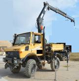 Unimog U 1000 - 427-10 Kran  Hiab 090 KM: 8.600 - Unimog U600