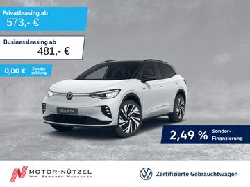 Volkswagen Leasingangebot: Volkswagen ID.4 GTX 250kw (82kwh) 5JG+MATRIX+AHK+PANO+HuD