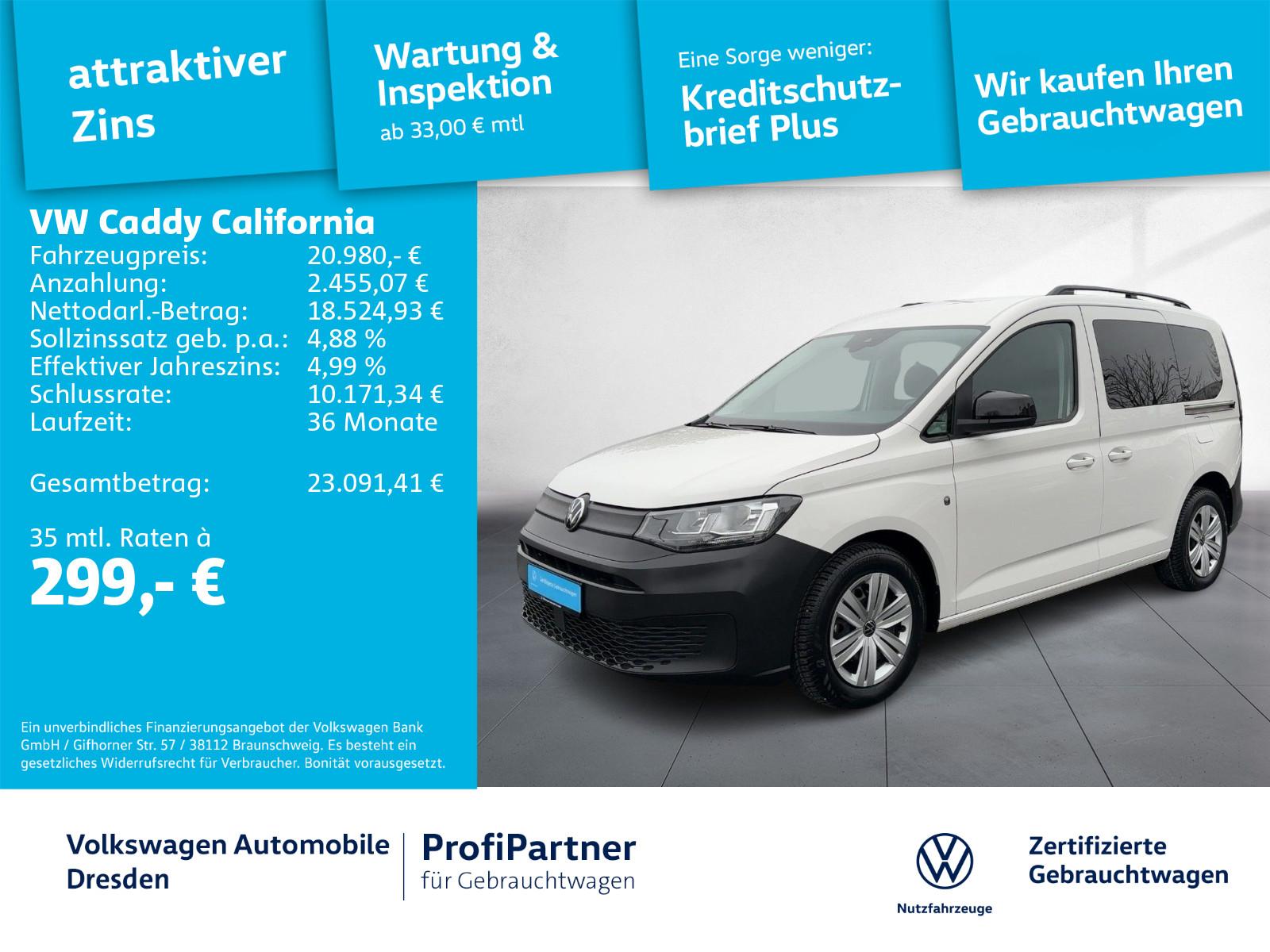 Volkswagen Caddy California 2,0 TDI KLIMA STH APP SHZ PDC
