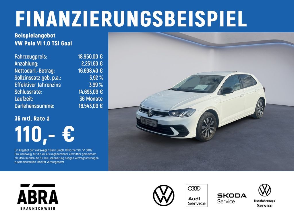 Polo VI 1.0 TSI Goal LED+NAV+PDC+SHZ+DAB+