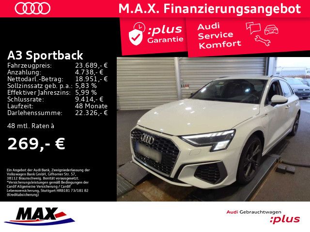 A3 Sportback 40 TFSI e S LINE MATRIX+NAVI+KAMERA