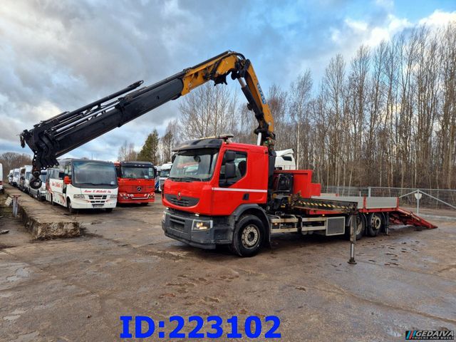 Renault Lander 430.26 6x2 + Crane EFFER 225/5S