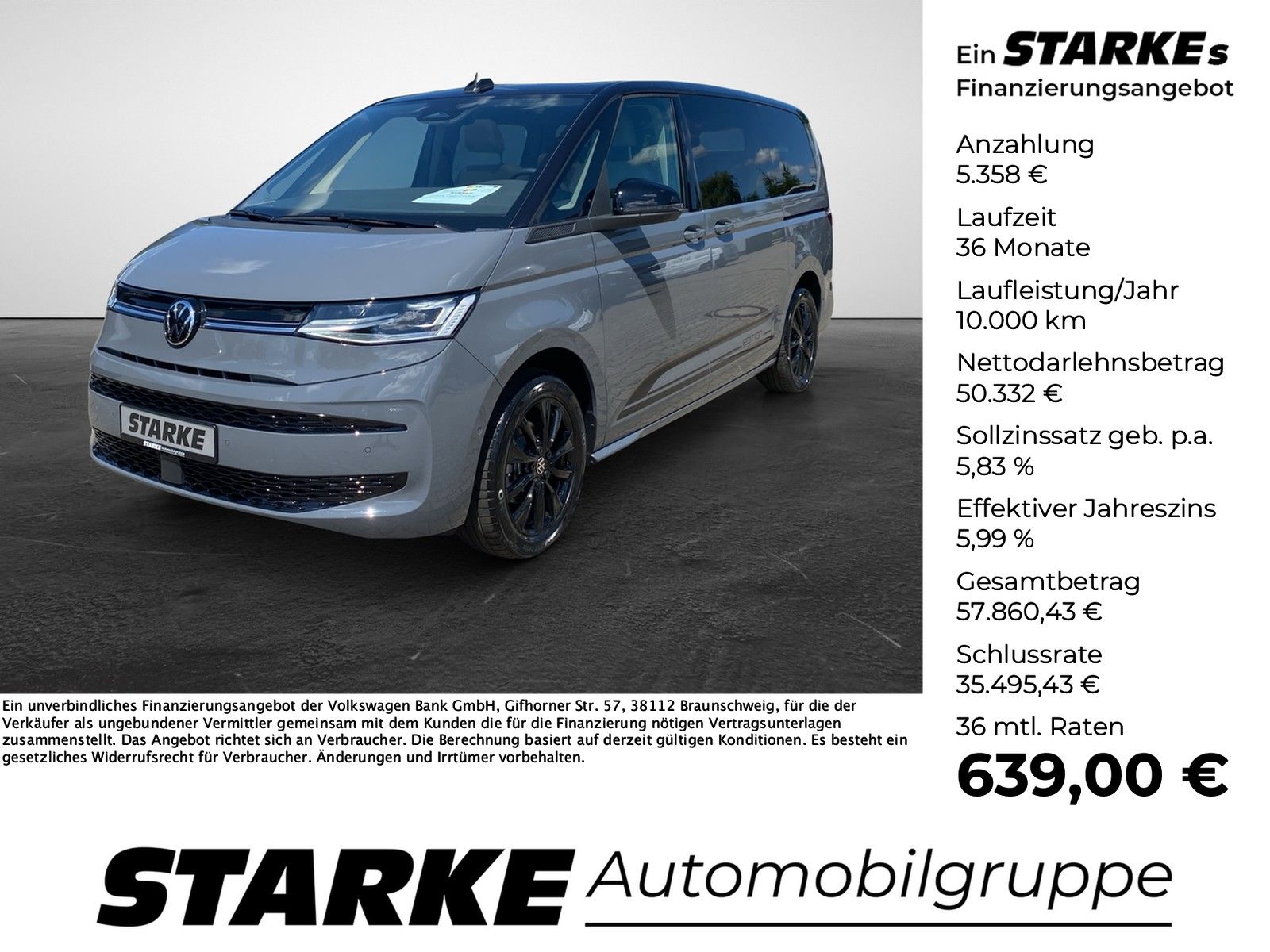 Volkswagen T7 Multivan 2.0 TDI DSG Edition lang  Panodach A