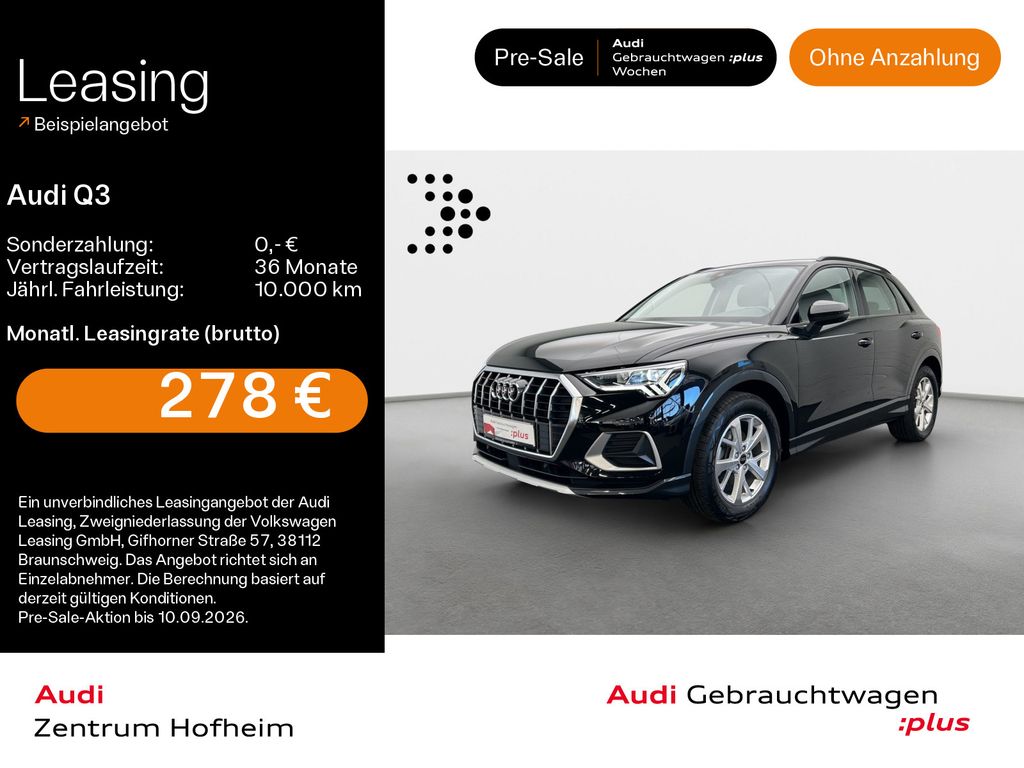 Audi Q3 35 TFSI advanced S tro*LED*Virtual*Navi+*Teil