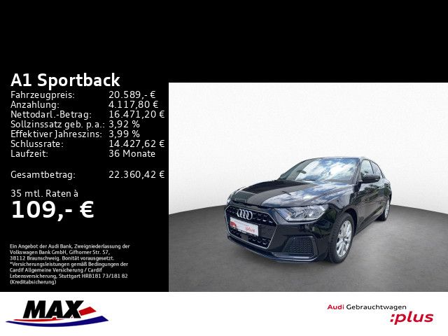 A1 Sportback 30 TFSI ADVANCED DCP+DAB+PDC+ALU16"