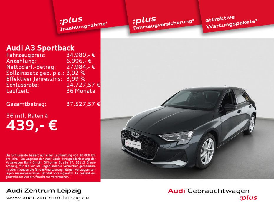 Audi A3 Sportback 30 TFSI Adv. S tro. *LED*Sonos*Pano