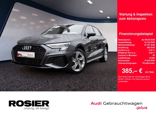 Audi A3 Sportback 40 TFSI e S line ACC LED NAVI SHZ