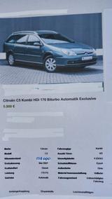 Citroën C5ll 2,2HDI 170 Biturbo Automatik ... - gebrauchte Citroën C5 aus dem Jahr 2007