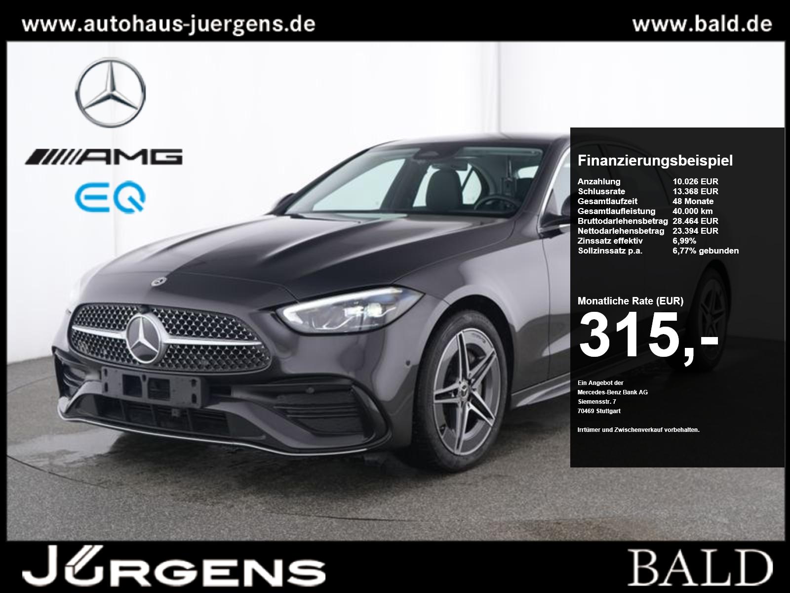 Mercedes-Benz C 180 AMG-Sport/LED/Cam/Memo/Totw/Ambiente/18'