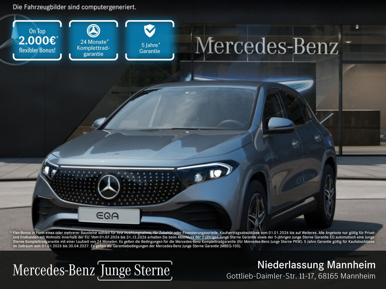 Mercedes-Benz EQA 250 AMG ADV. VZA PRESAFE 4SIDEBAG LED MBUX