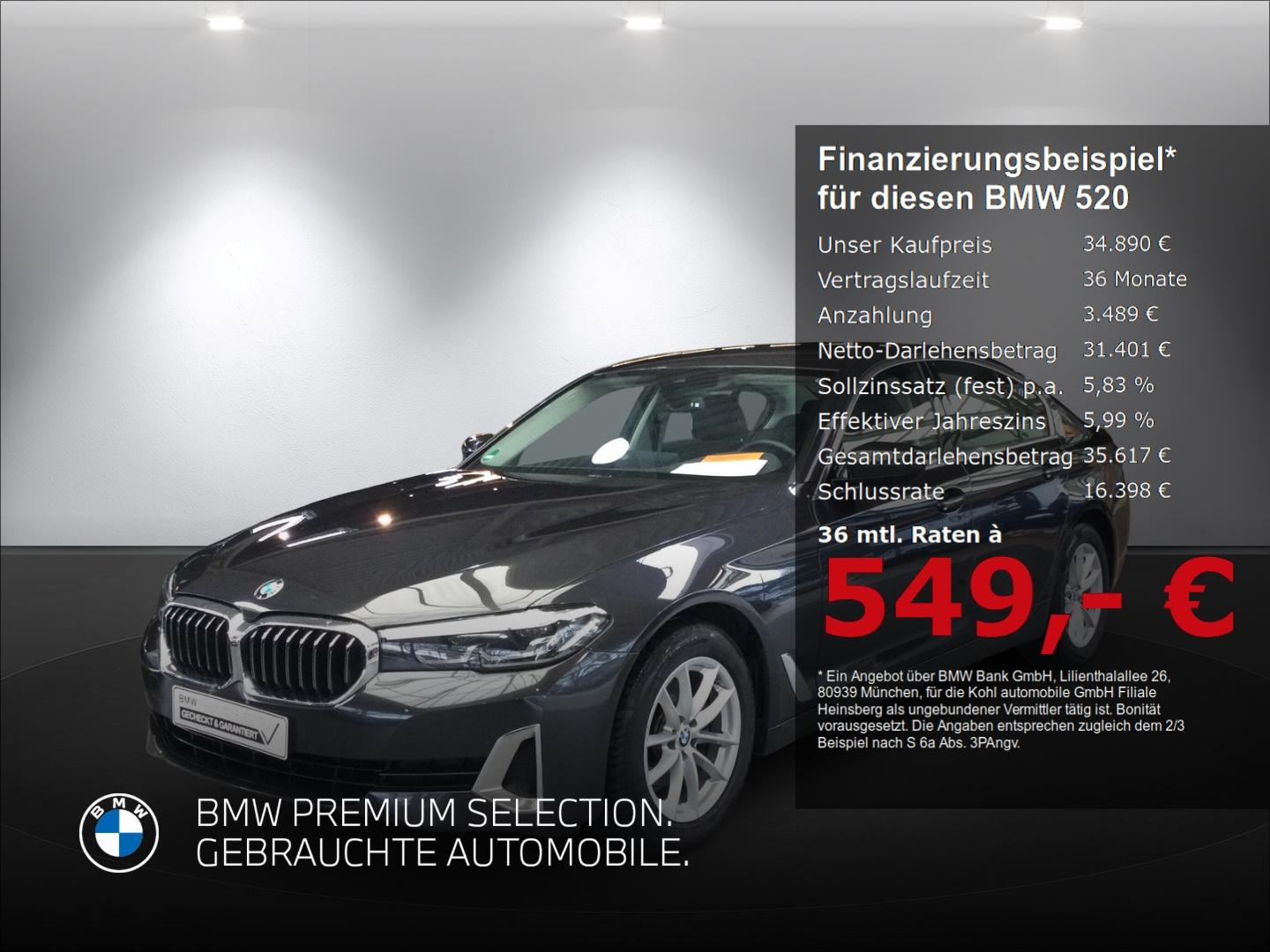 BMW 520 d Luxury Line Standzheizung Alarmanlage DAB