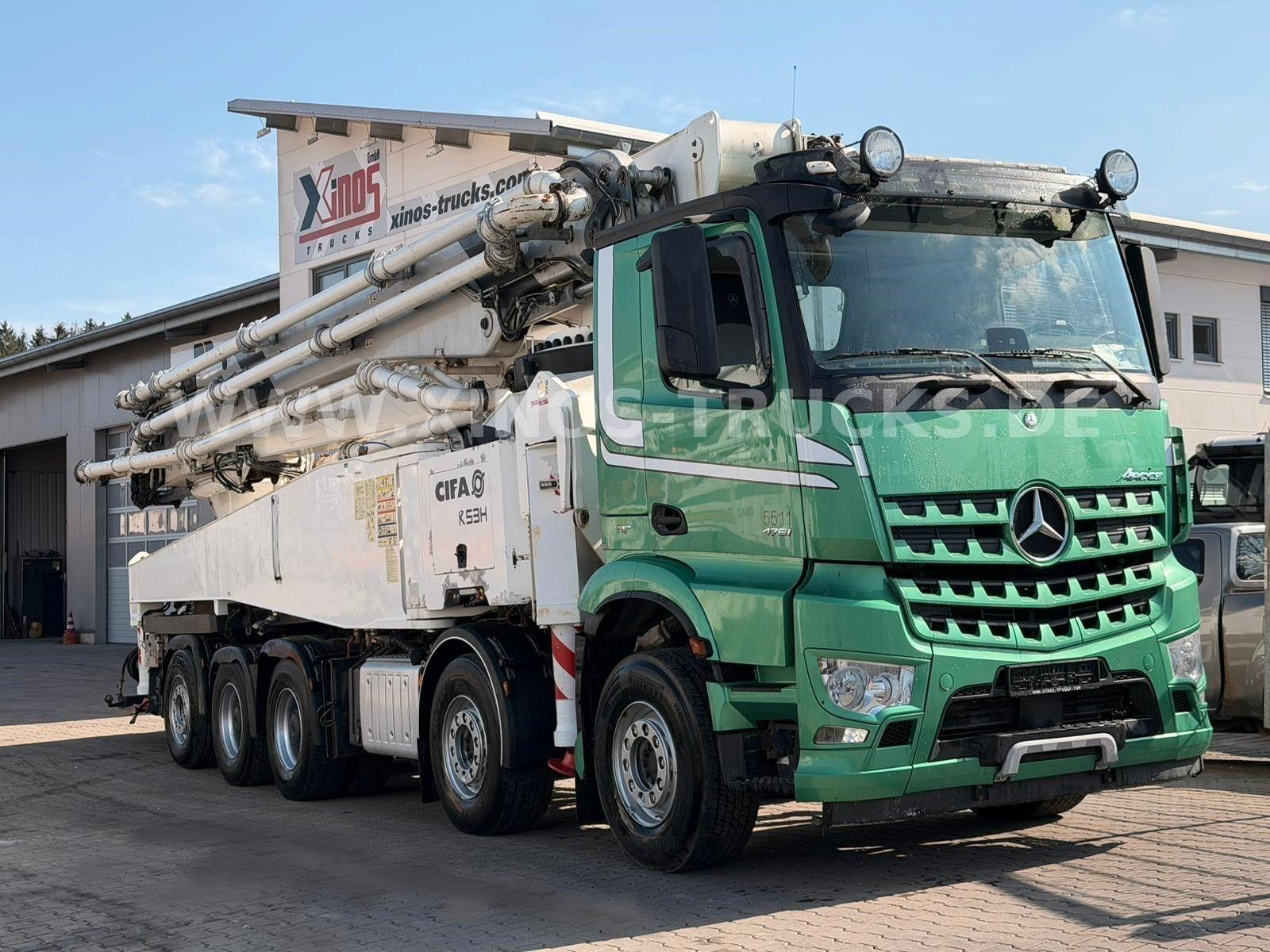 Mercedes-Benz AROCS 4751 CIFA  K53H-5Sections  180M3/H