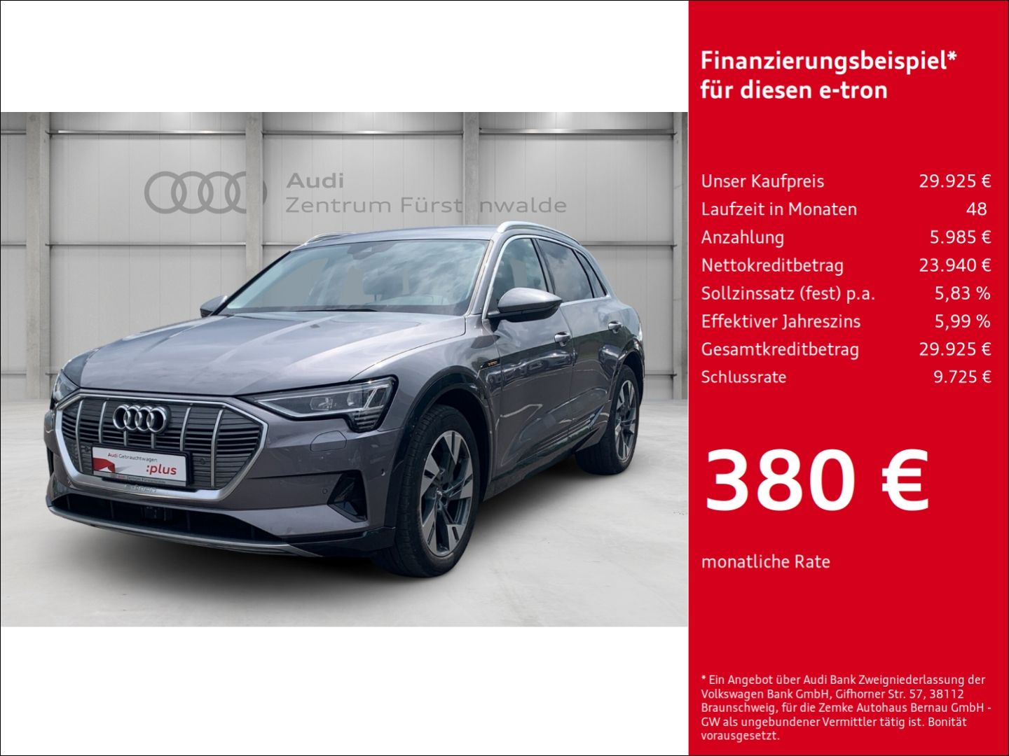 Audi e-tron 55 quattro advanced Luftfederung AD Nive