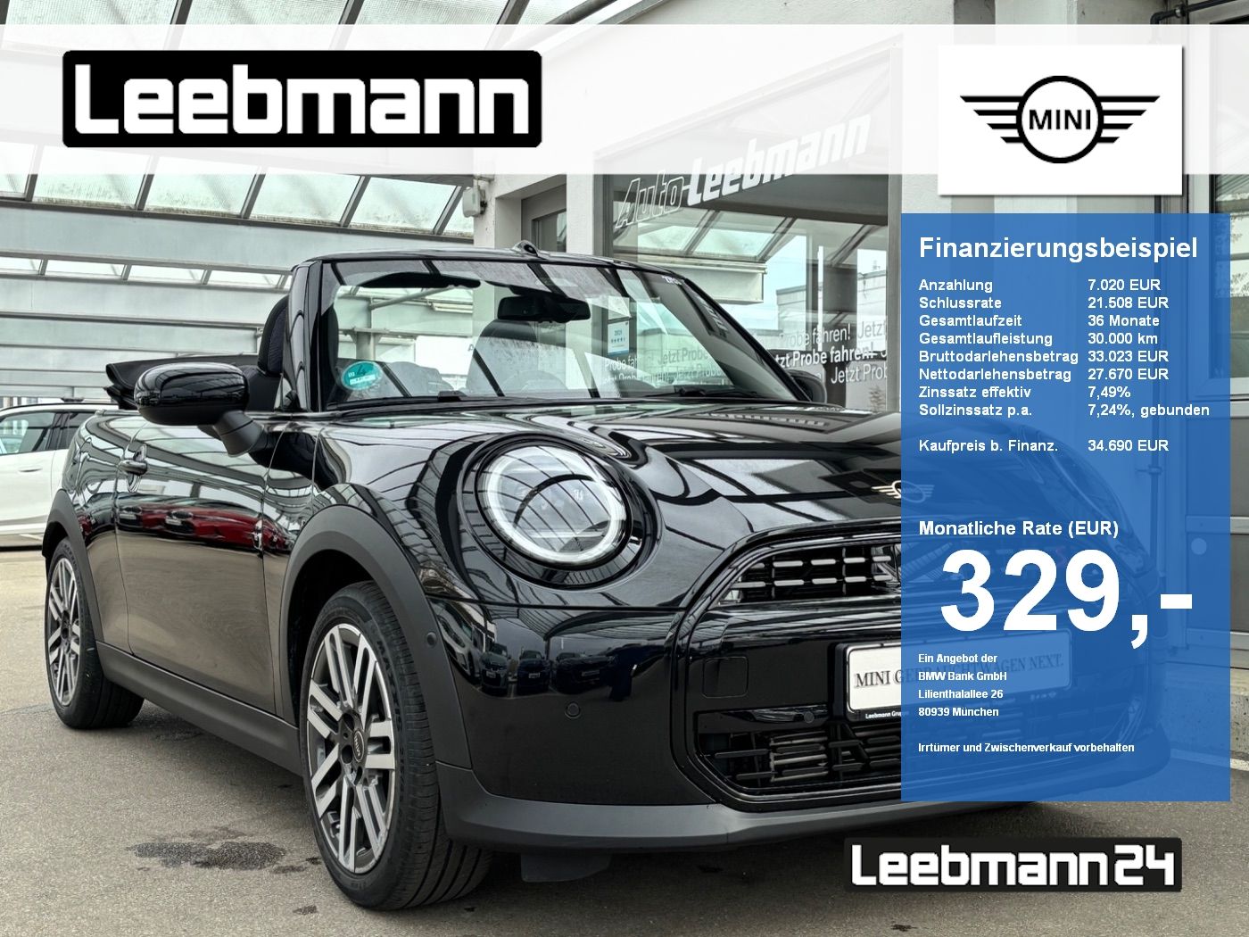 MINI Cooper S Cabrio Classic GARANTIE bis 03/2030
