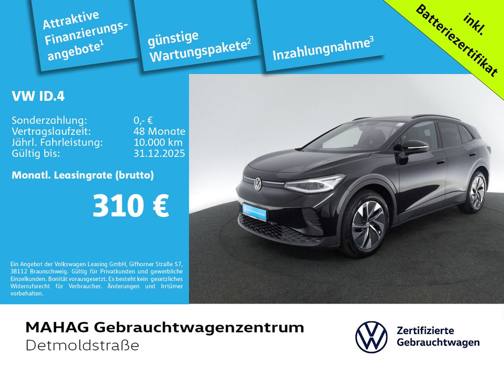 Volkswagen ID.4 Pure Wärmepumpe CCS IQ.Light Navi ParkPilot