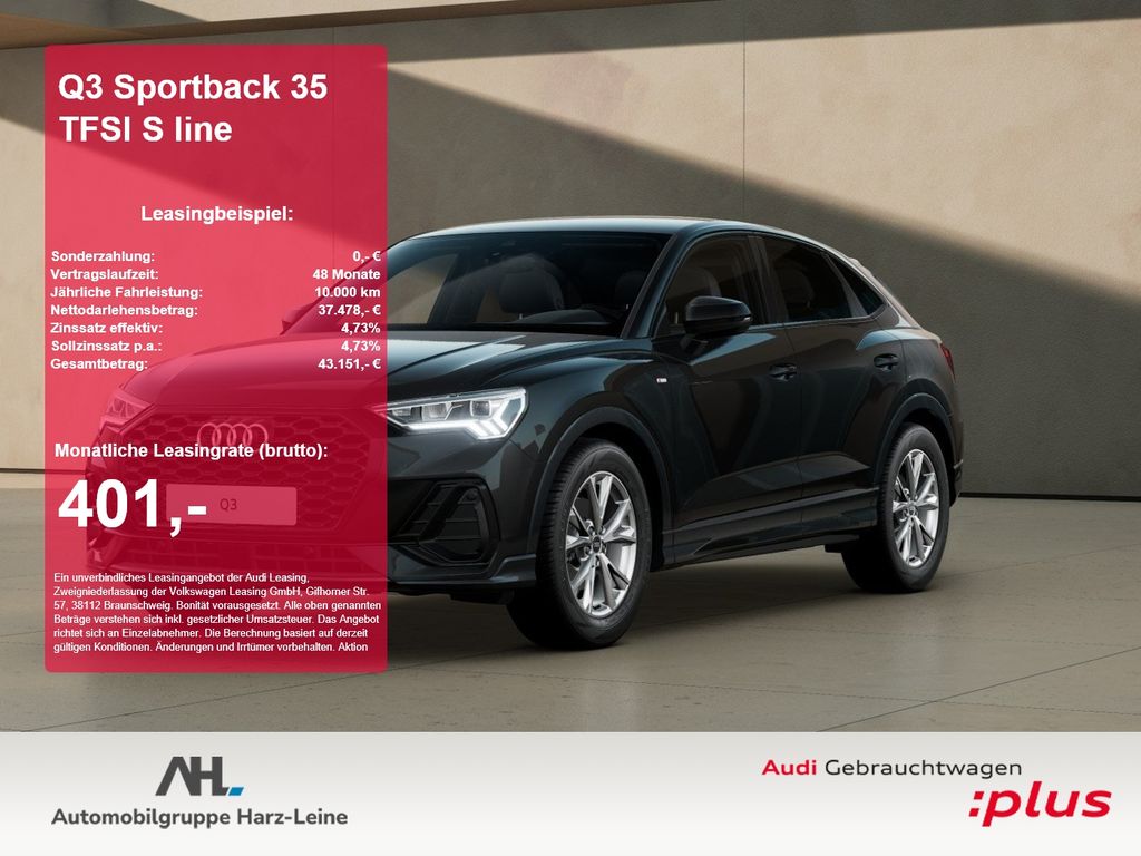 Q3 Sportback 35 TFSI S line 2xKlima ACC AHK AUT