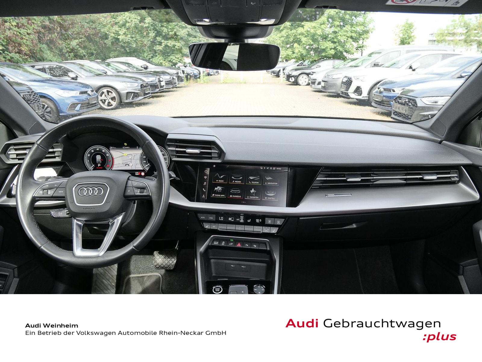 Audi A3 45 TFSI Black Paket S-Line Head Up LED S-tron, миниатюра 12