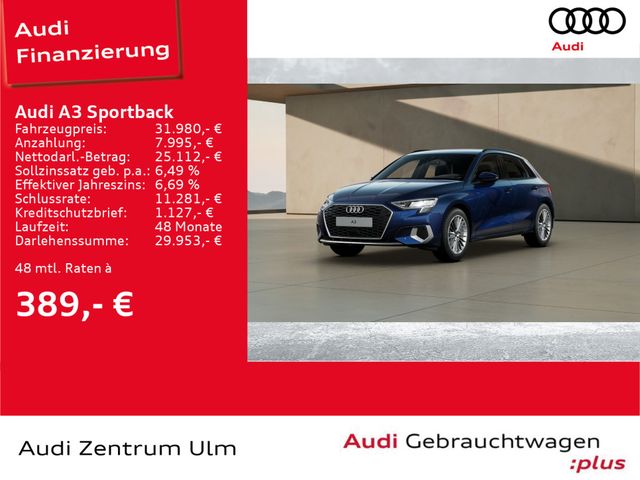 Audi A3 Sportback advanced 30 TDI S tronic NAV+ R-KAM