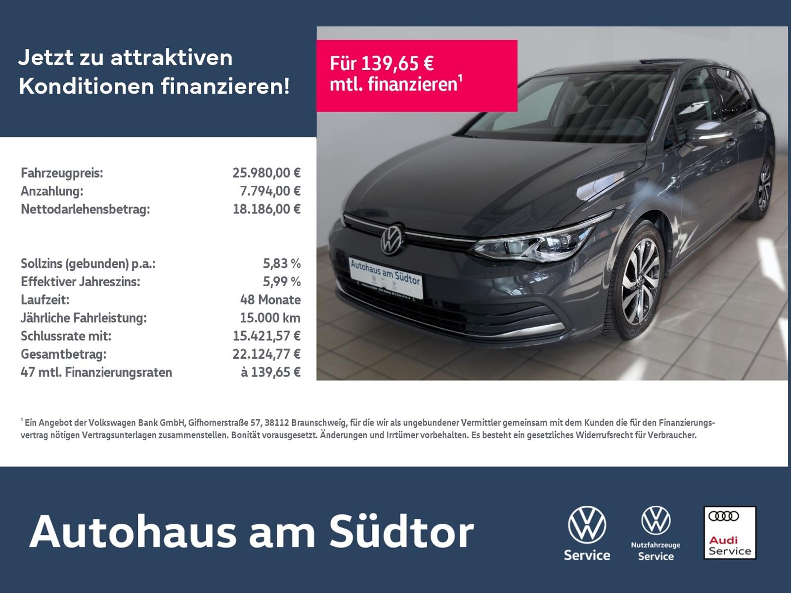 Volkswagen Golf VIII Active 2.0 TDI DSG | LED AHK RFK ACC