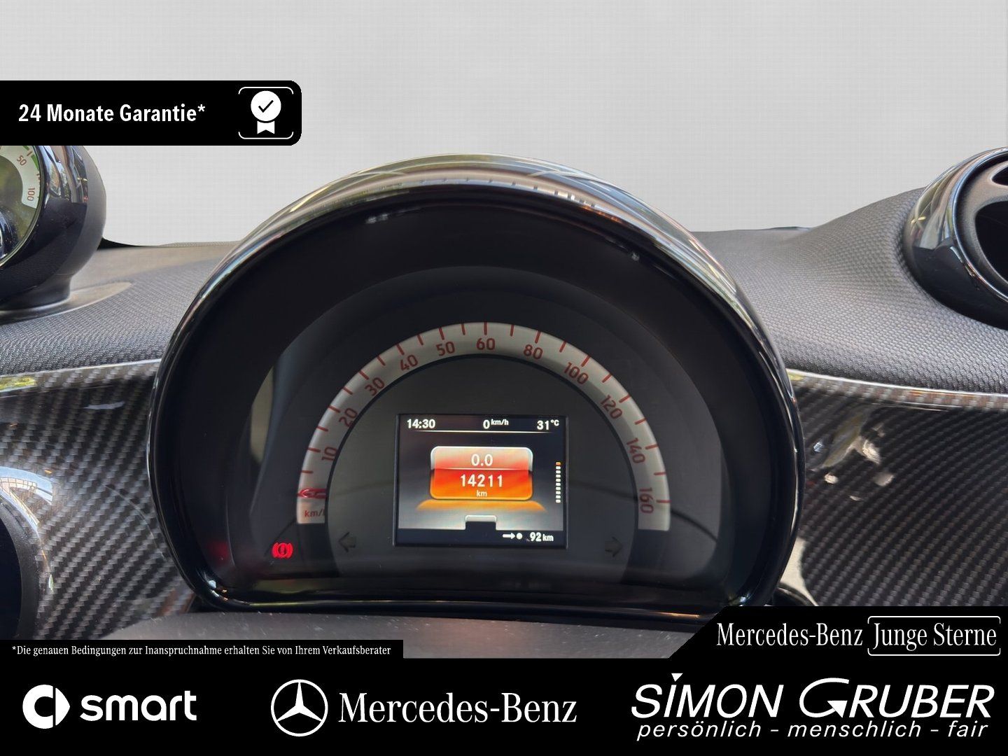 Fahrzeugabbildung Smart smart fortwo EQ Cabrio Excl. Leder Carbon 22KW
