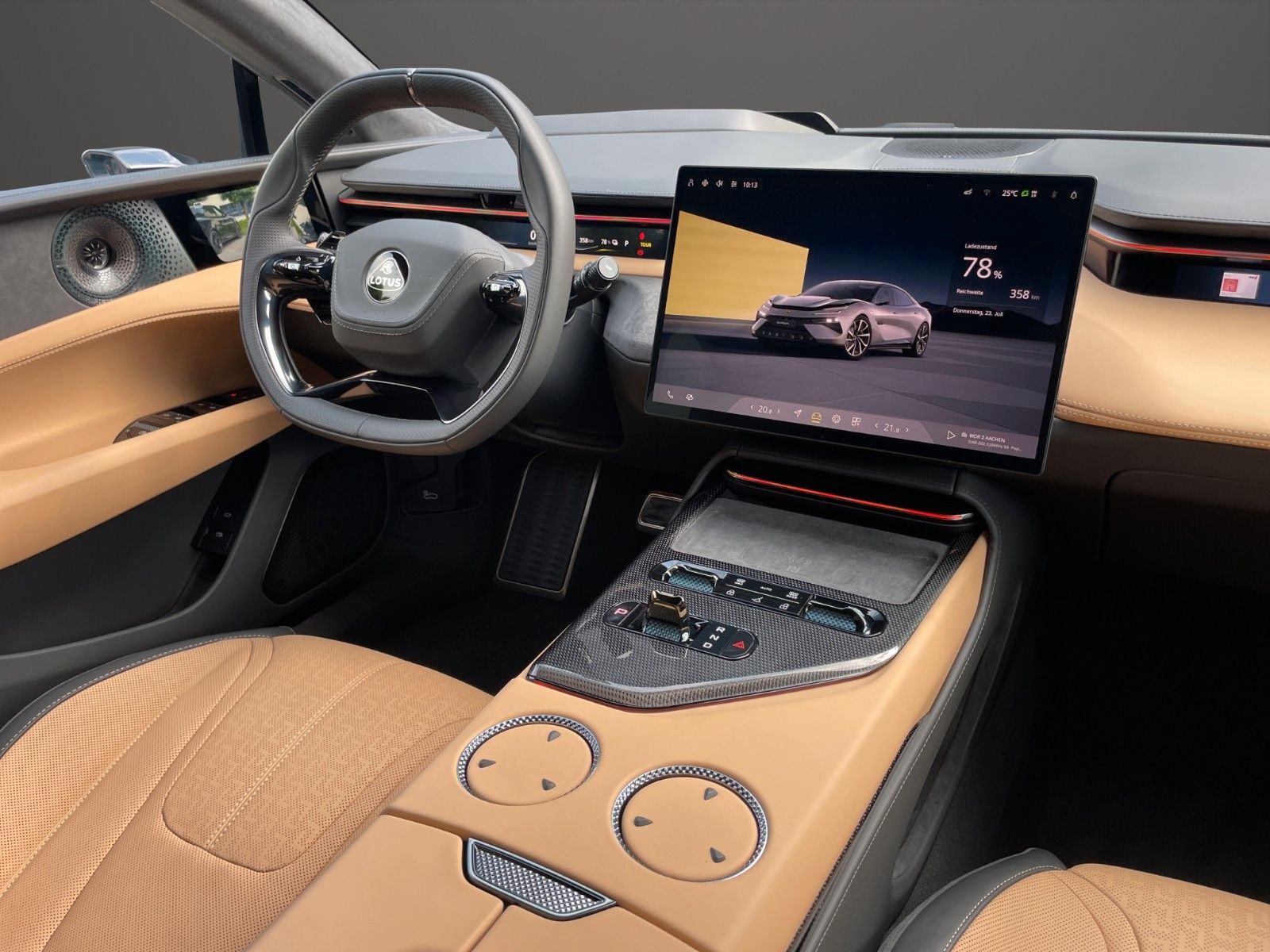 Fahrzeugabbildung Lotus Emeya 600 Sport SE Innen Gold Carbon Sitzschalen