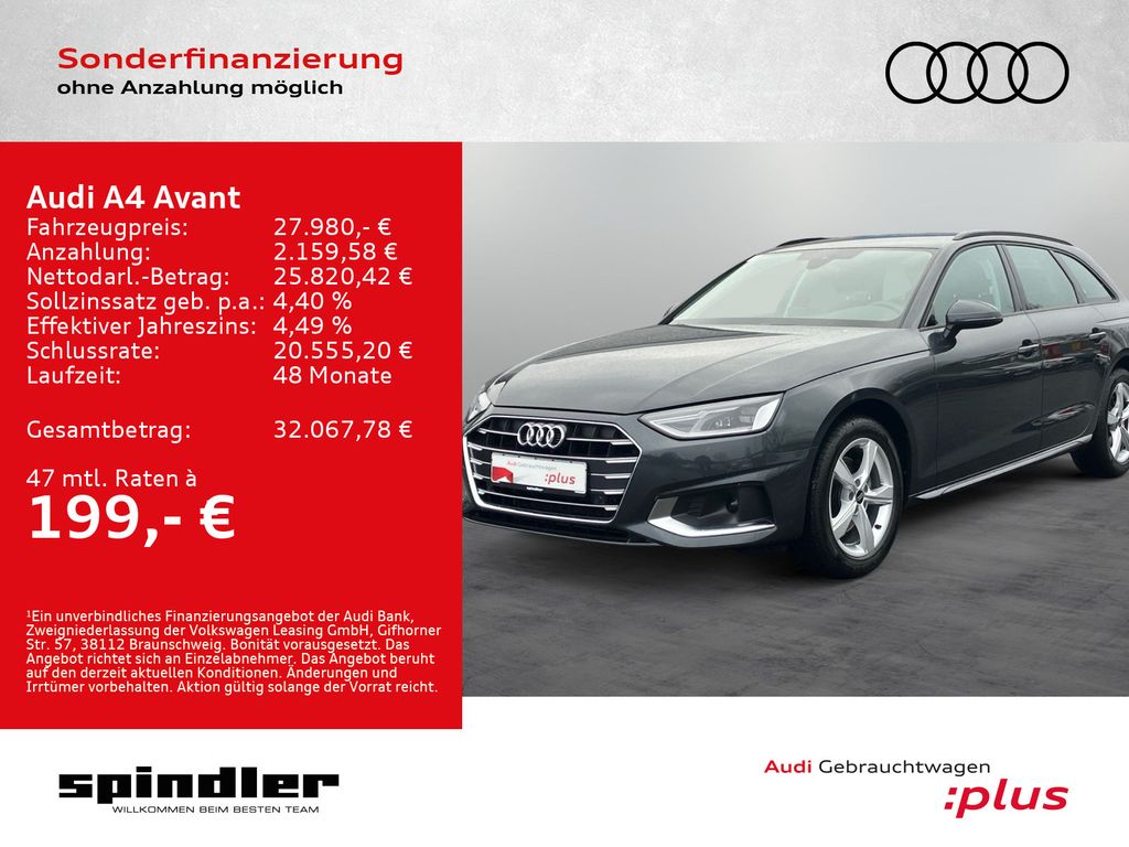 A4 Avant advanced 35 TDI S-tronic / Navi+, ACC