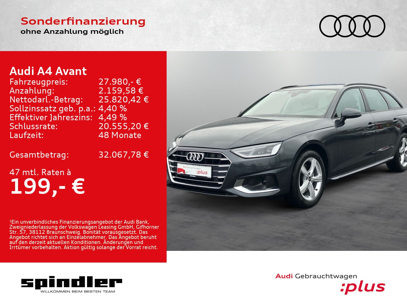 Audi A4 Avant advanced 35 TDI S-tronic / Navi+, ACC