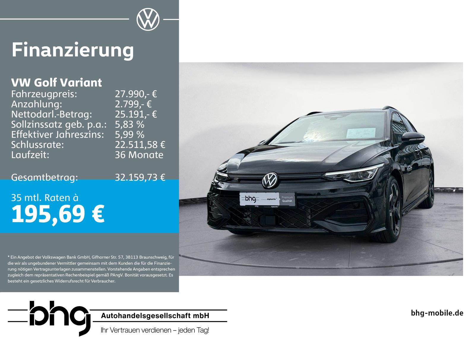 Volkswagen Golf Variant R-Line 1,5 l TSI OPF