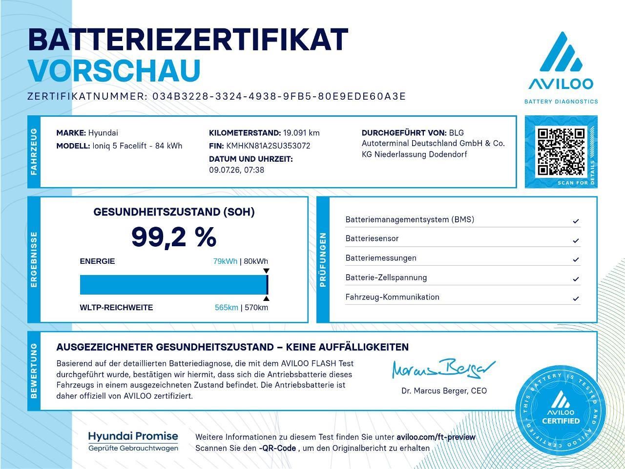 Fahrzeugabbildung Hyundai IONIQ 5 DYNAMIQ LED*EL.HECKKL*SHZ*LHZ*NAVI*USB*
