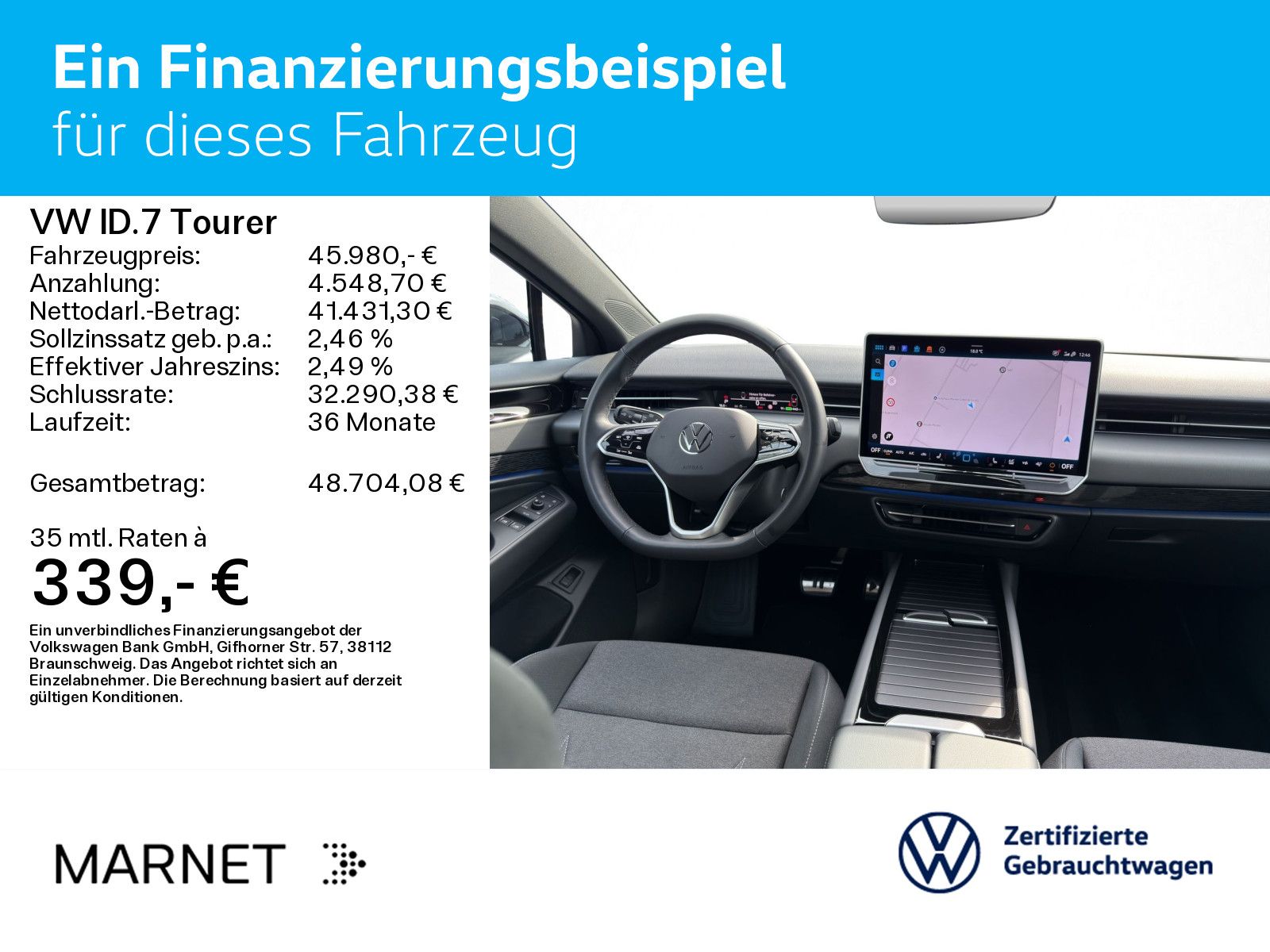Volkswagen ID.7 Tourer Pro Navi Wärmep. IQ-Light IQ-Drive A foto 2
