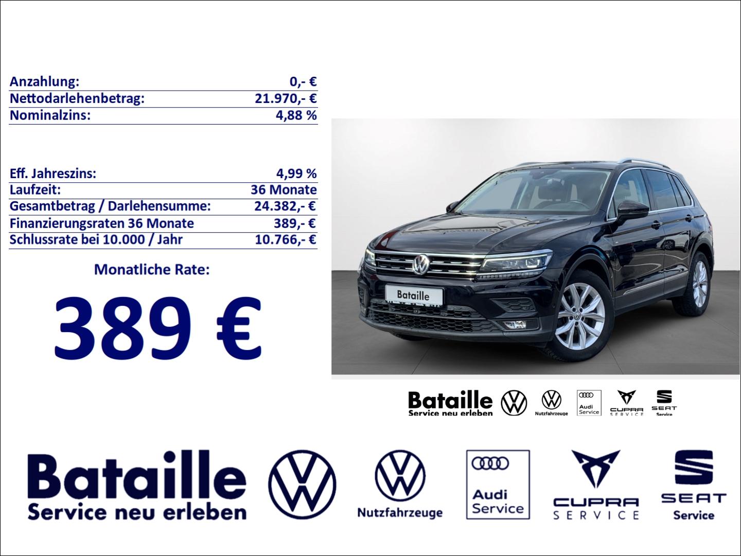 Volkswagen Tiguan 2.0 TDI Join AHK HUD StandHZG Pano Navi