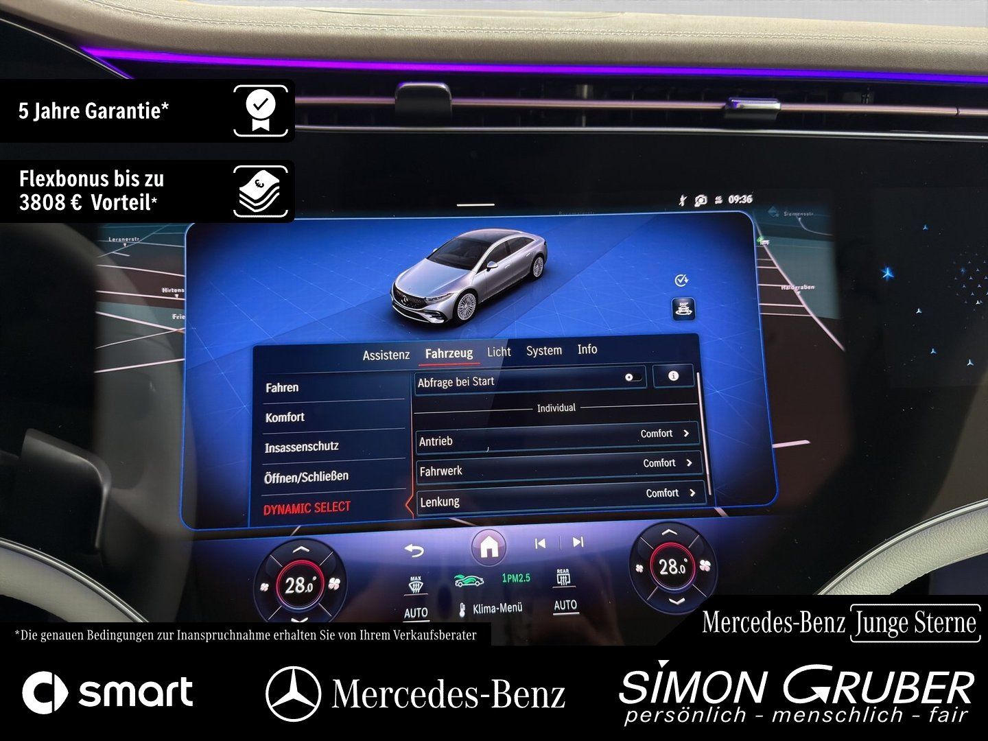 Fahrzeugabbildung Mercedes-Benz EQS 450+ AMG Pano Hyper HUD HAL Massage Sitzklim