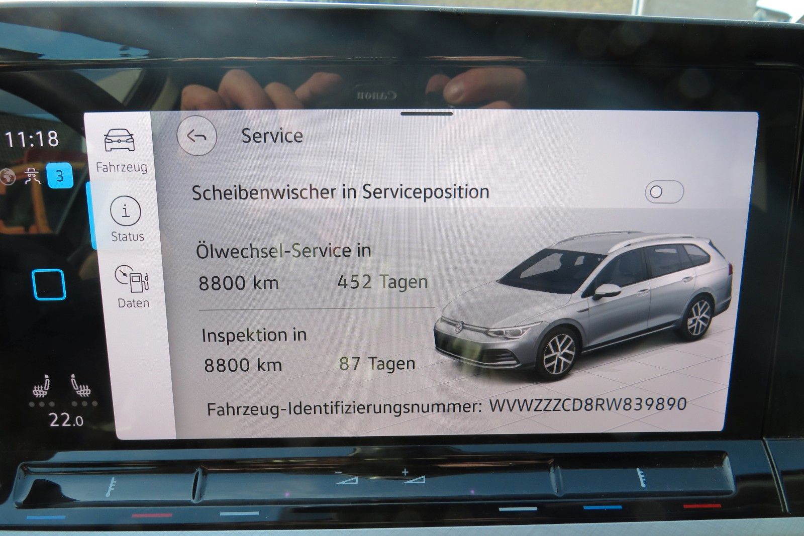 Fahrzeugabbildung Volkswagen Golf Variant LIFE DSG NAVI APP ACC SITZH. LED 1H
