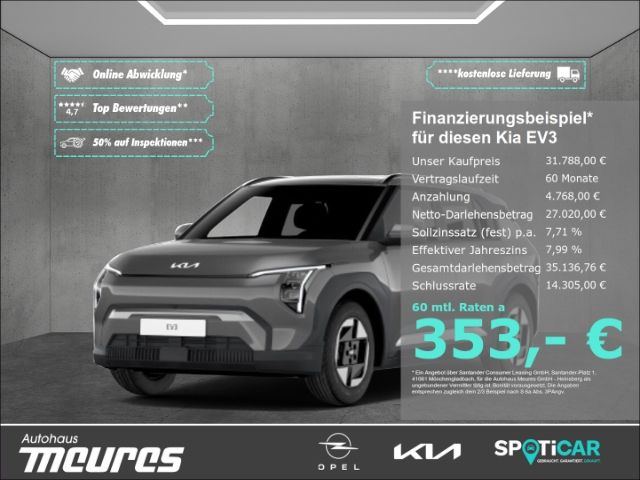 Kia EV3 58.3 kWh Air Navi Klimaautom Rückfahrkam. Ve