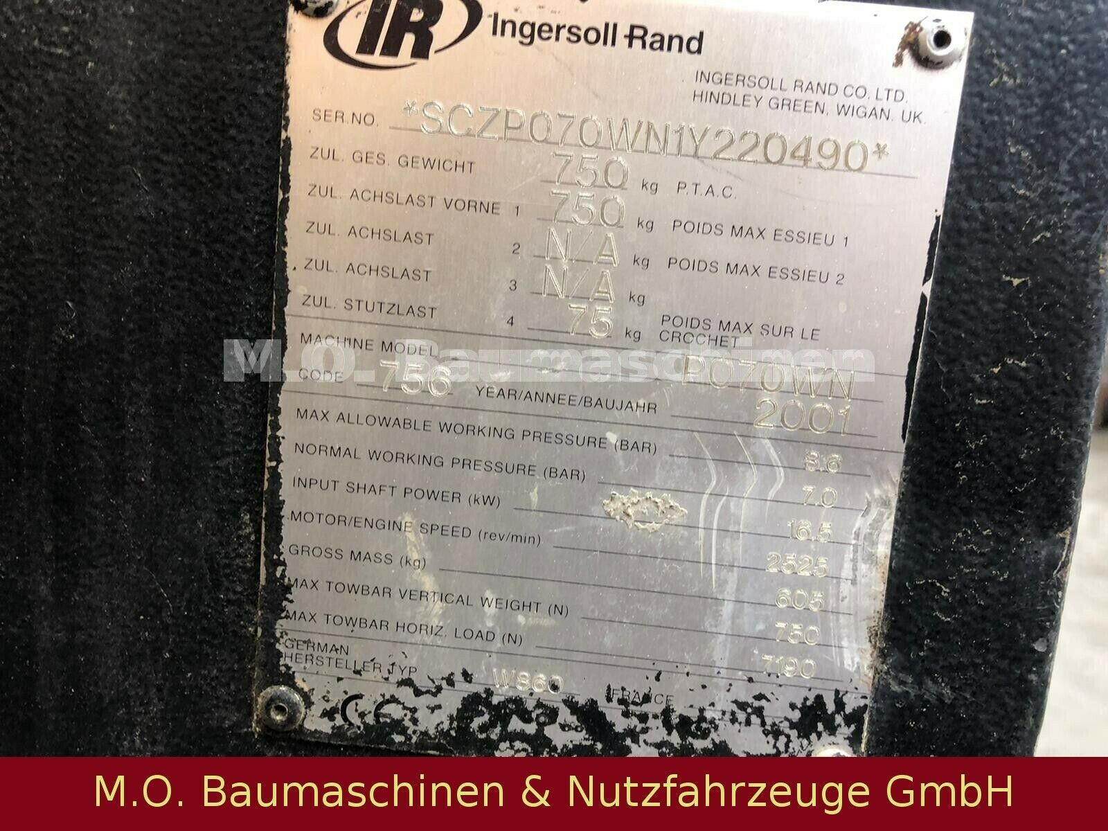 Fahrzeugabbildung Other Ingersoll-Rand / Kompressor / 7 bar / 750 Kg