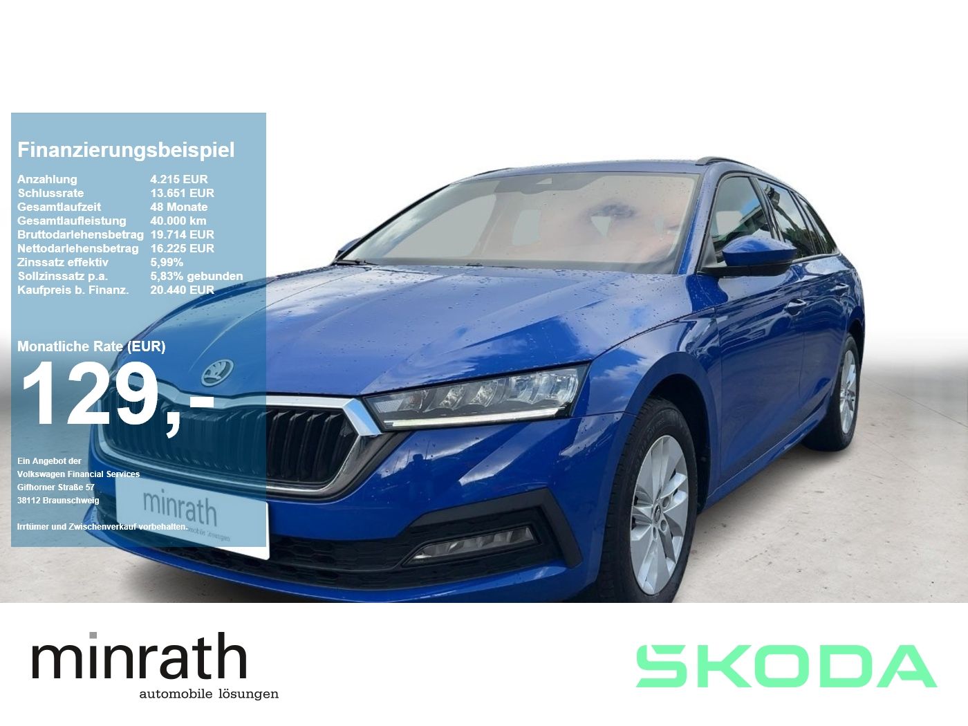 Skoda Octavia Combi Ambition 2.0 TDI DSG LED+NAVI+RFK