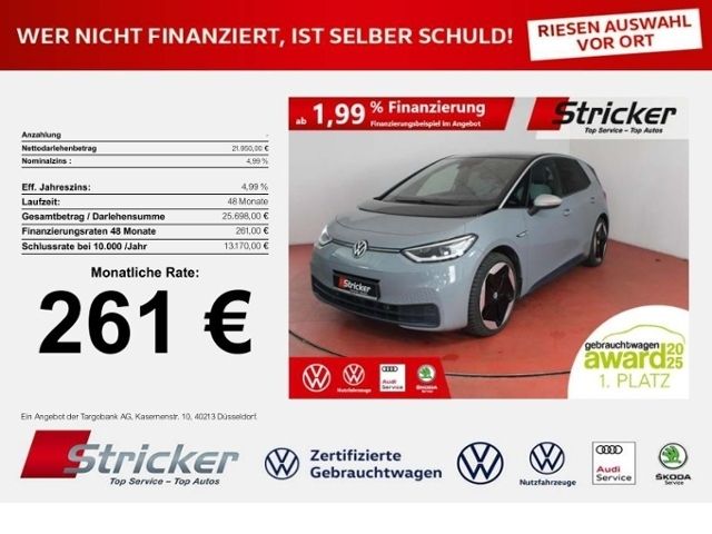 VW ID.3 1st Max 150/58 261,-ohne Anzahlung Pano Hea