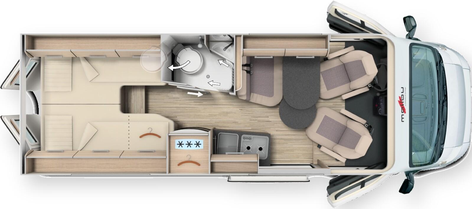Malibu Van comfort 640 LE family for four