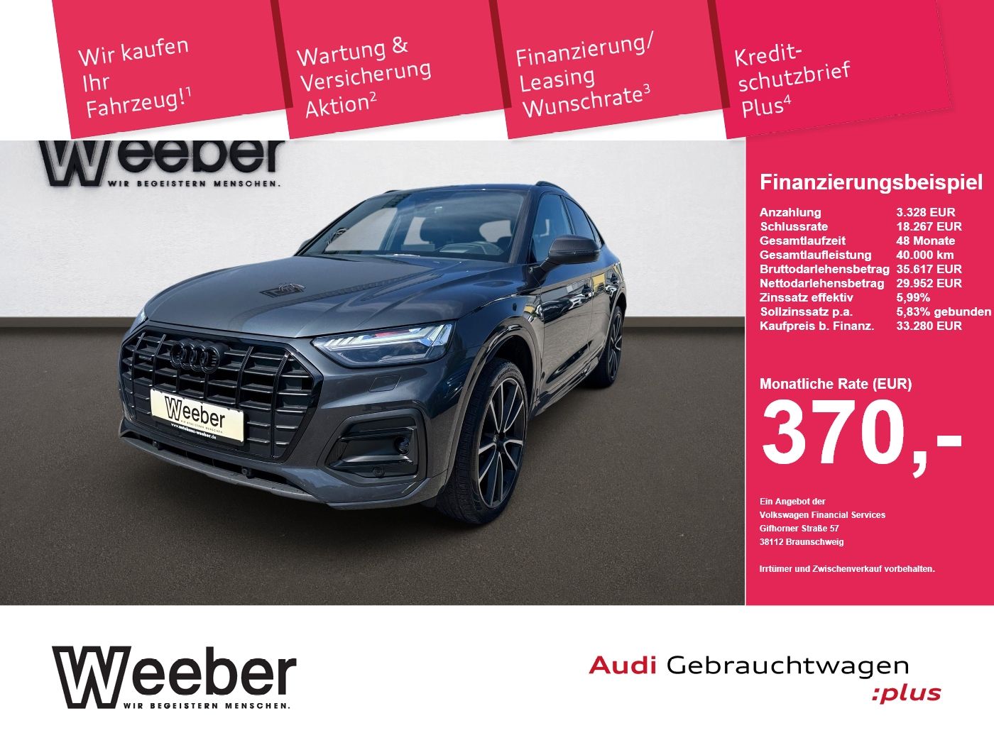 Audi Q5 Sportback quattro advanced *AHK*HUD*NAVI*BLAC